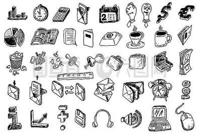 日常用品老物件简笔画 怀旧与艺术的融合