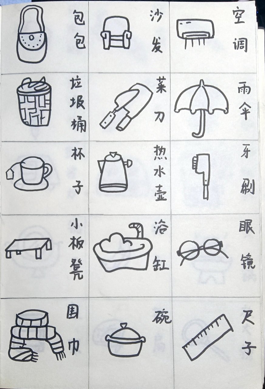 简笔画·日常用品篇（一） 六十个常见的日常用品